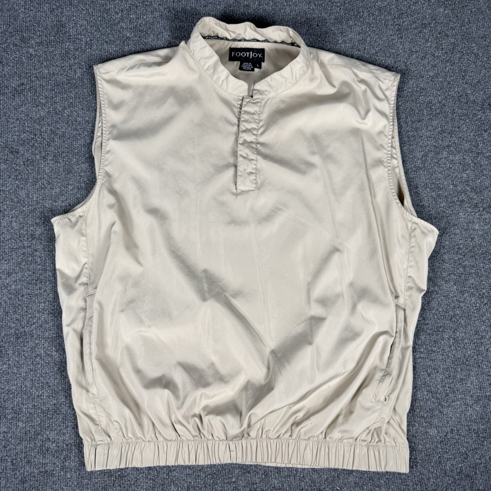 FOOTJOY Men's Shirt Golf Snap Vest Large Performance Pullover Jacket F3-25